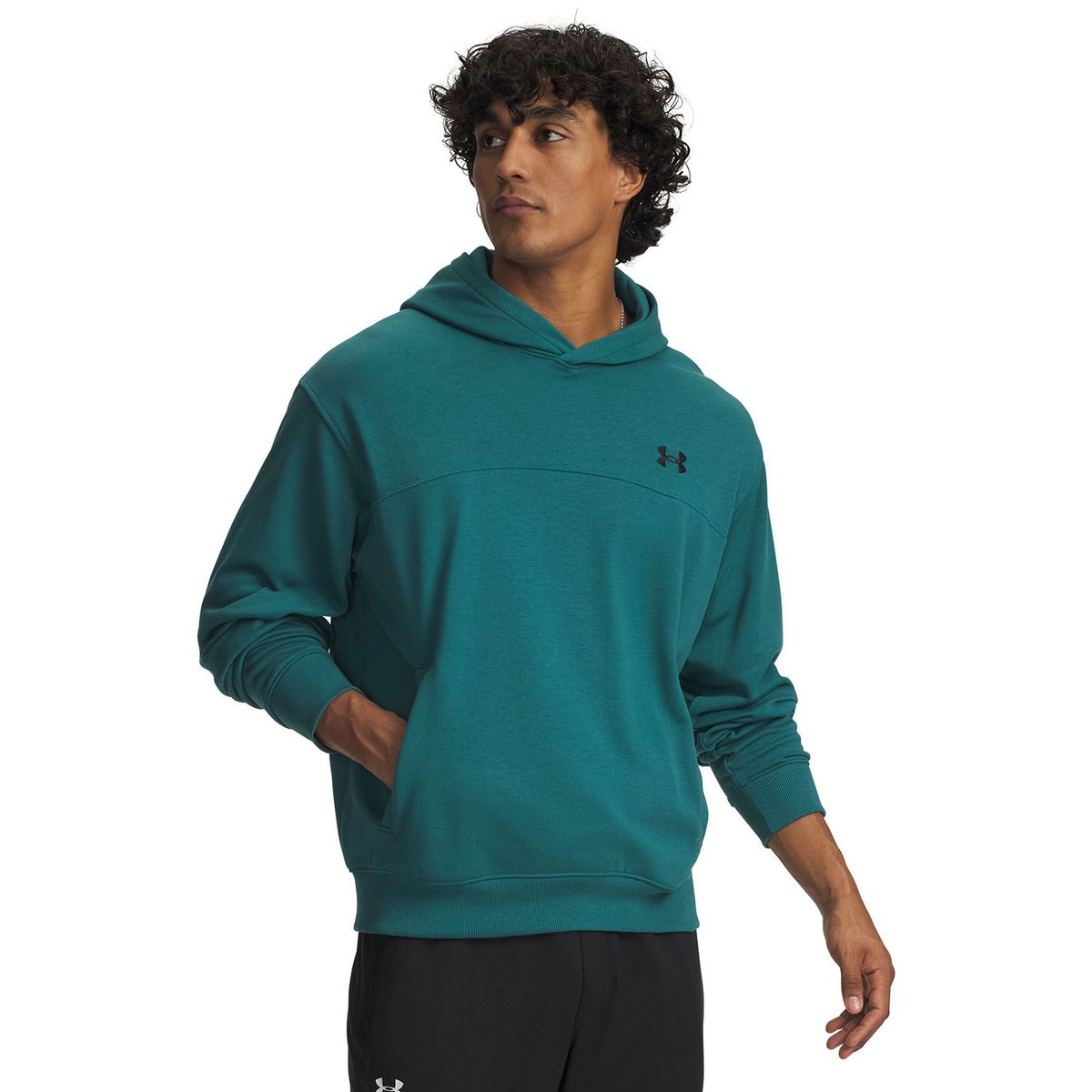 UNDER ARMOUR - Poleron Hombre Rival Lightweight Hoodie Verde UNDER ARMOUR