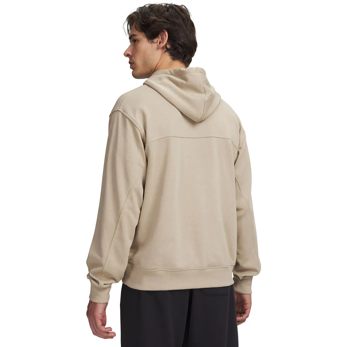 UNDER ARMOUR - Poleron Hombre Rival Lightweight Hoodie Café UNDER ARMOUR