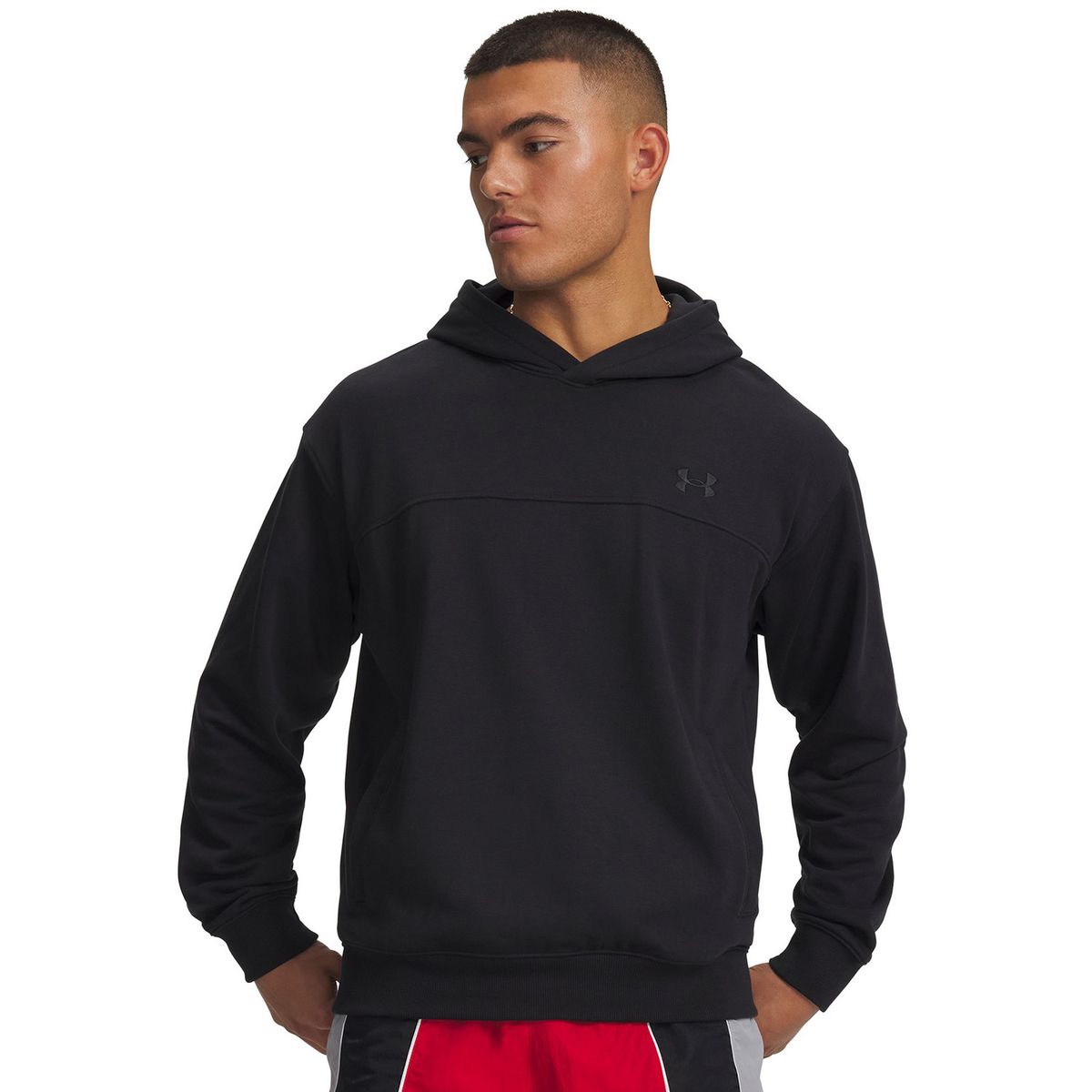 UNDER ARMOUR - Poleron Hombre Rival Lightweight Hoodie Negro UNDER ARMOUR