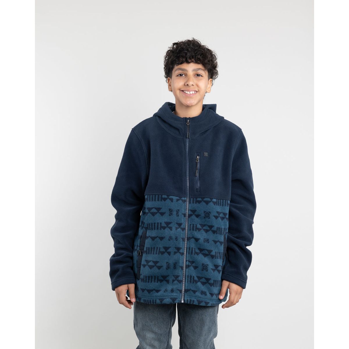 POLEMIC - Polerón Juvenil Polar micropolar estampado con gorro Polemic