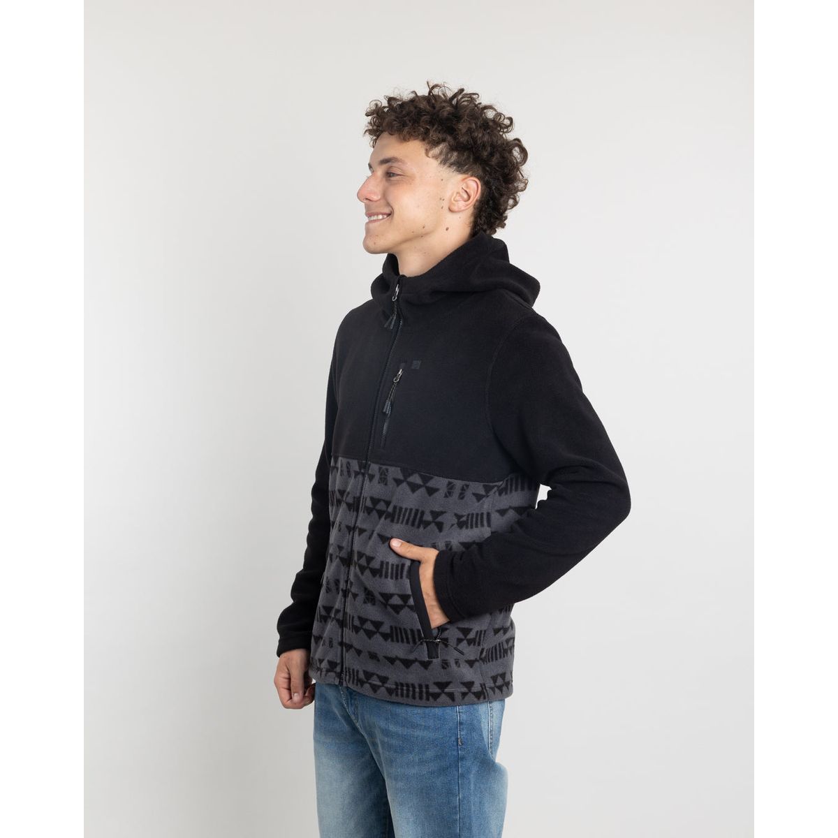 POLEMIC - Polerón Juvenil Polar micropolar estampado con gorro Polemic