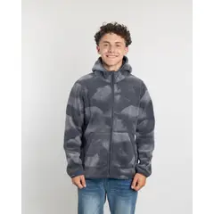 POLEMIC - Polerón Juvenil Mini Sherpa Print con gorro