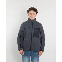 POLEMIC - Poleron Juvenil Polar Sherpa forrado bonded Bicolor