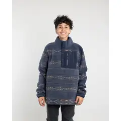 POLEMIC - Polerón Juvenil Mini Sherpa estampado sin gorro