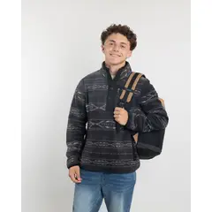 POLEMIC - Poleron Juvenil Mini Sherpa estampado sin gorro