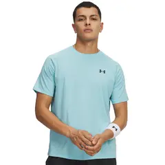 UNDER ARMOUR - Polera M/C Hombre Tech Textured Azul