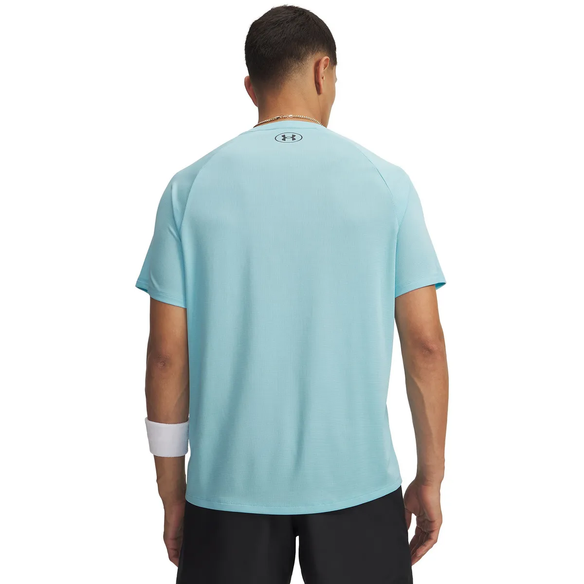 UNDER ARMOUR - Polera M/C Hombre Tech Textured Azul UNDER ARMOUR