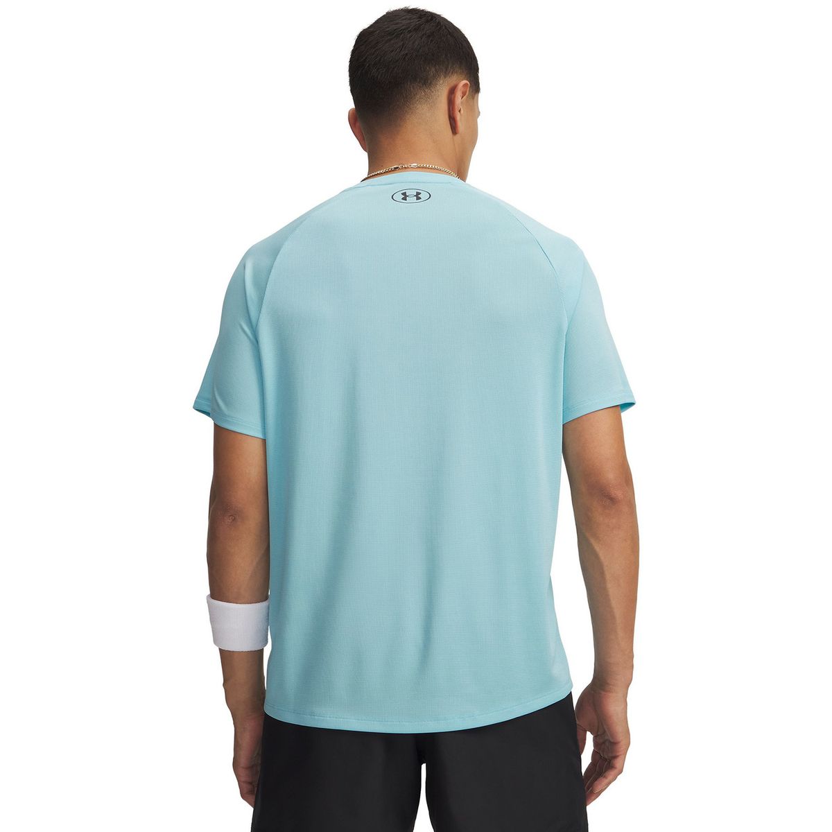 UNDER ARMOUR - Polera M/C Hombre Tech Textured Azul UNDER ARMOUR