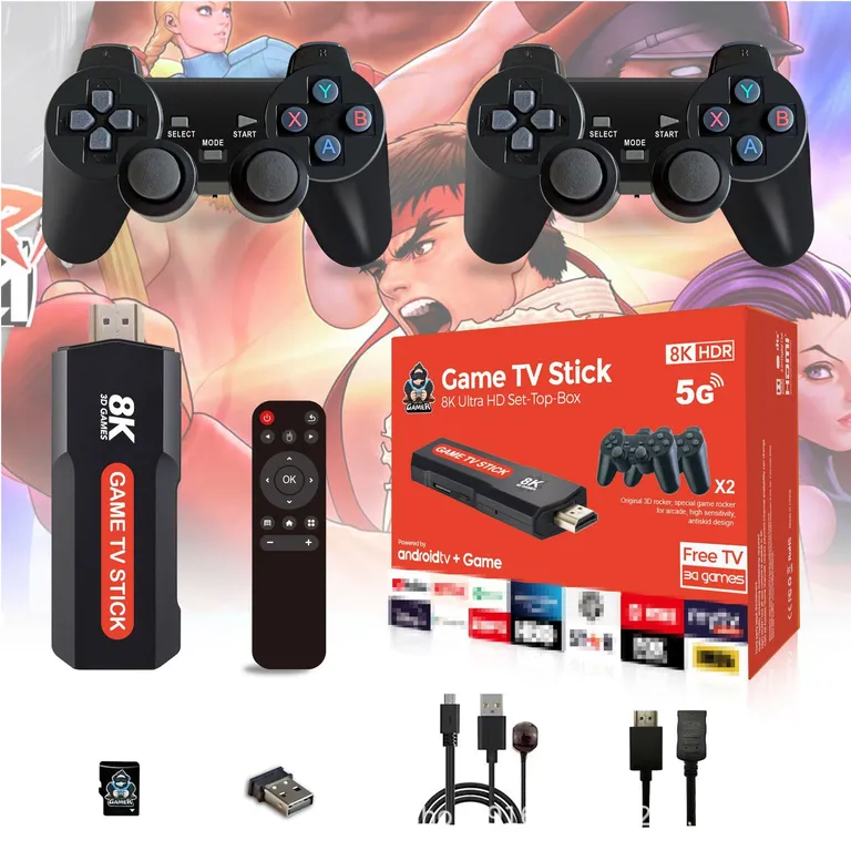 PUREPOWER X2 plus 4k retro 64G Game stick videojuego doméstico de alta definición