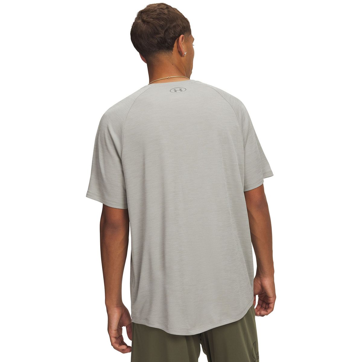 UNDER ARMOUR - Polera M/C Hombre Tech Textured Gris UNDER ARMOUR