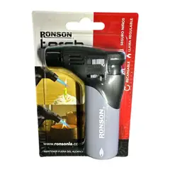 RONSON - Soplete Encendedor Gris Recargable Torch