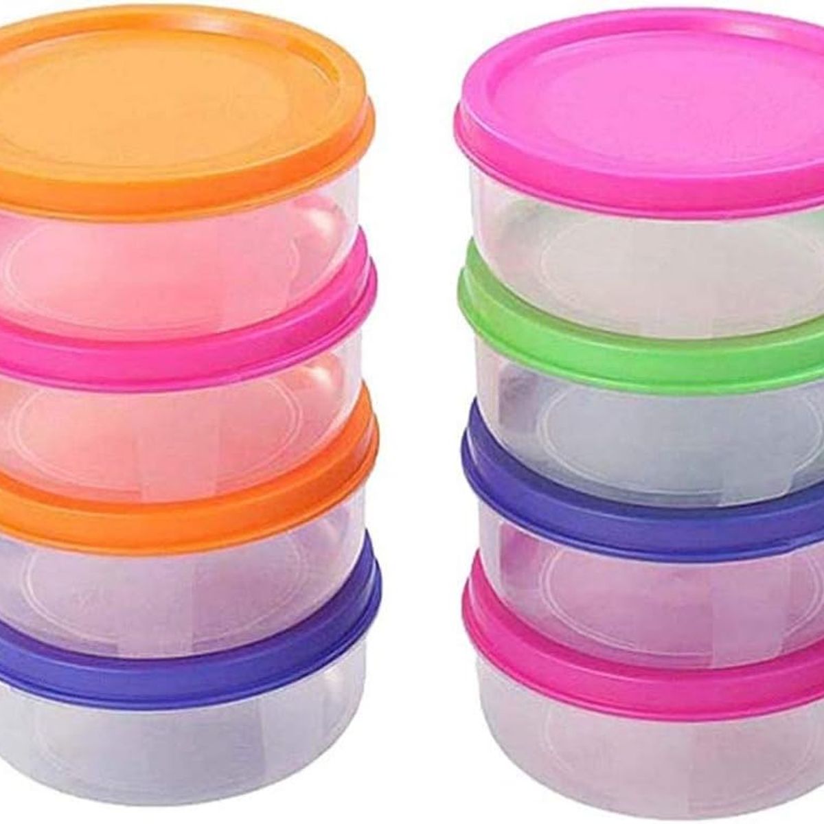 GENERICO - Set 8 Fuentes Plasticas Pequeñas 6x3.5 Cm Cocina