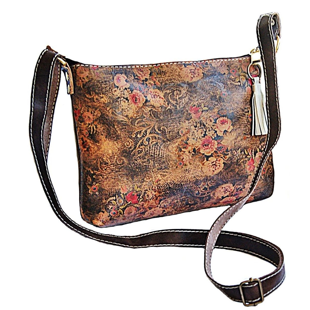 VIVAFELICIA - Cartera Cuero Melissa Café