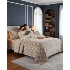 GENERICO - Sabanas Polar Plush King Termicas Invierno Ultra Suave