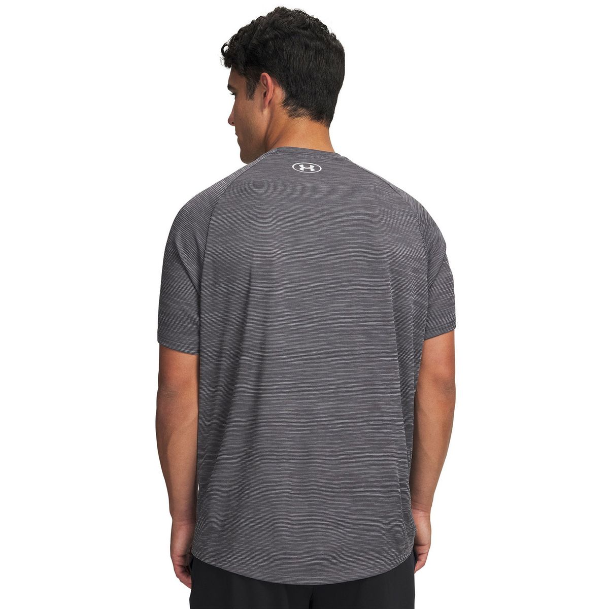 UNDER ARMOUR - Polera M/C Hombre Tech Textured Gris UNDER ARMOUR