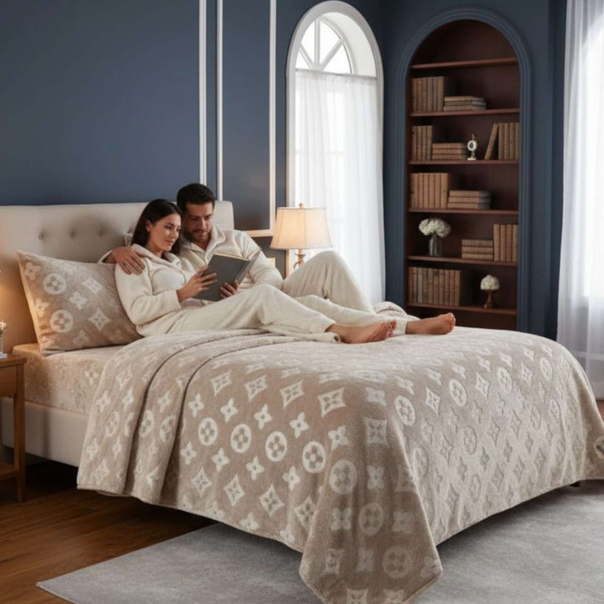 GENERICO - Sabanas Polar Plush King Termicas Invierno Ultra Suave