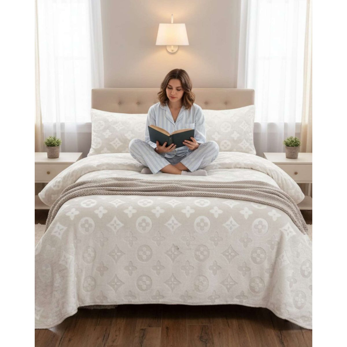 GENERICO - Sabanas Polar Plush 2 Plazas Termicas Invierno Ultra Suave