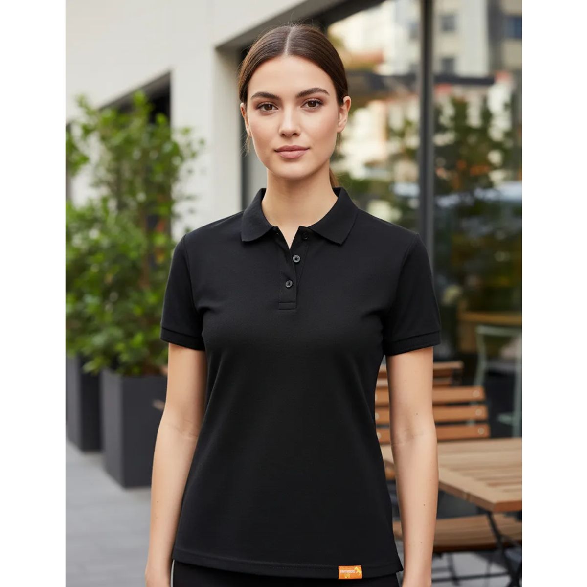 T-WORLD - Polera Pique Mujer Manga Corta