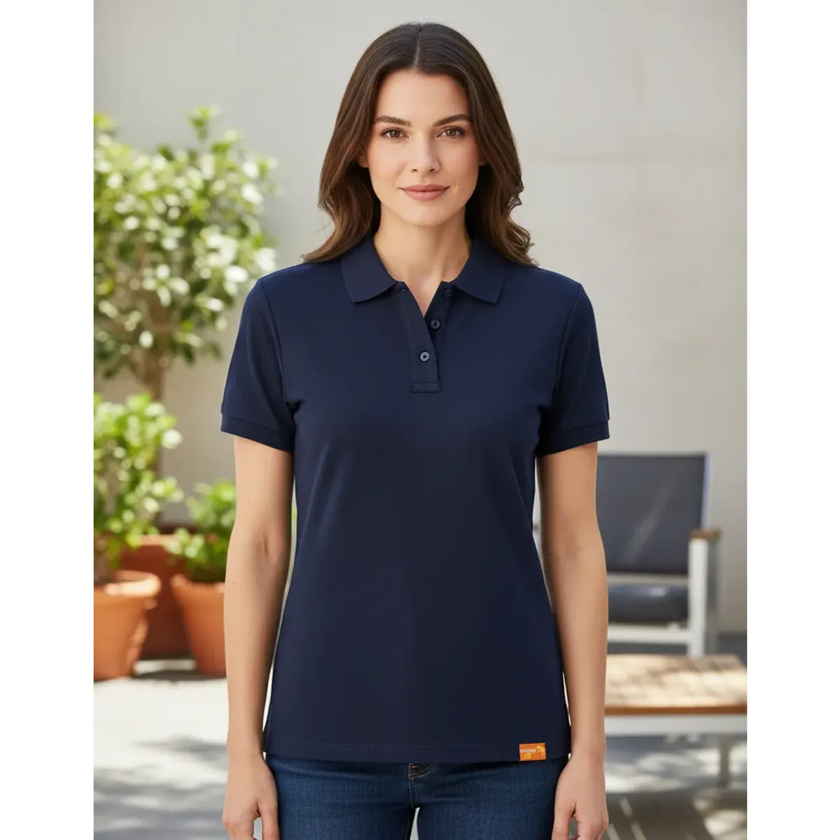 T-WORLD - Polera Pique Mujer Manga Corta