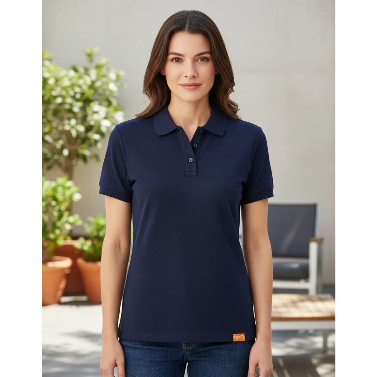 T-WORLD - Polera Pique Mujer Manga Corta