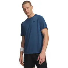 UNDER ARMOUR - Polera M/C Hombre Tech 2.0 Azul