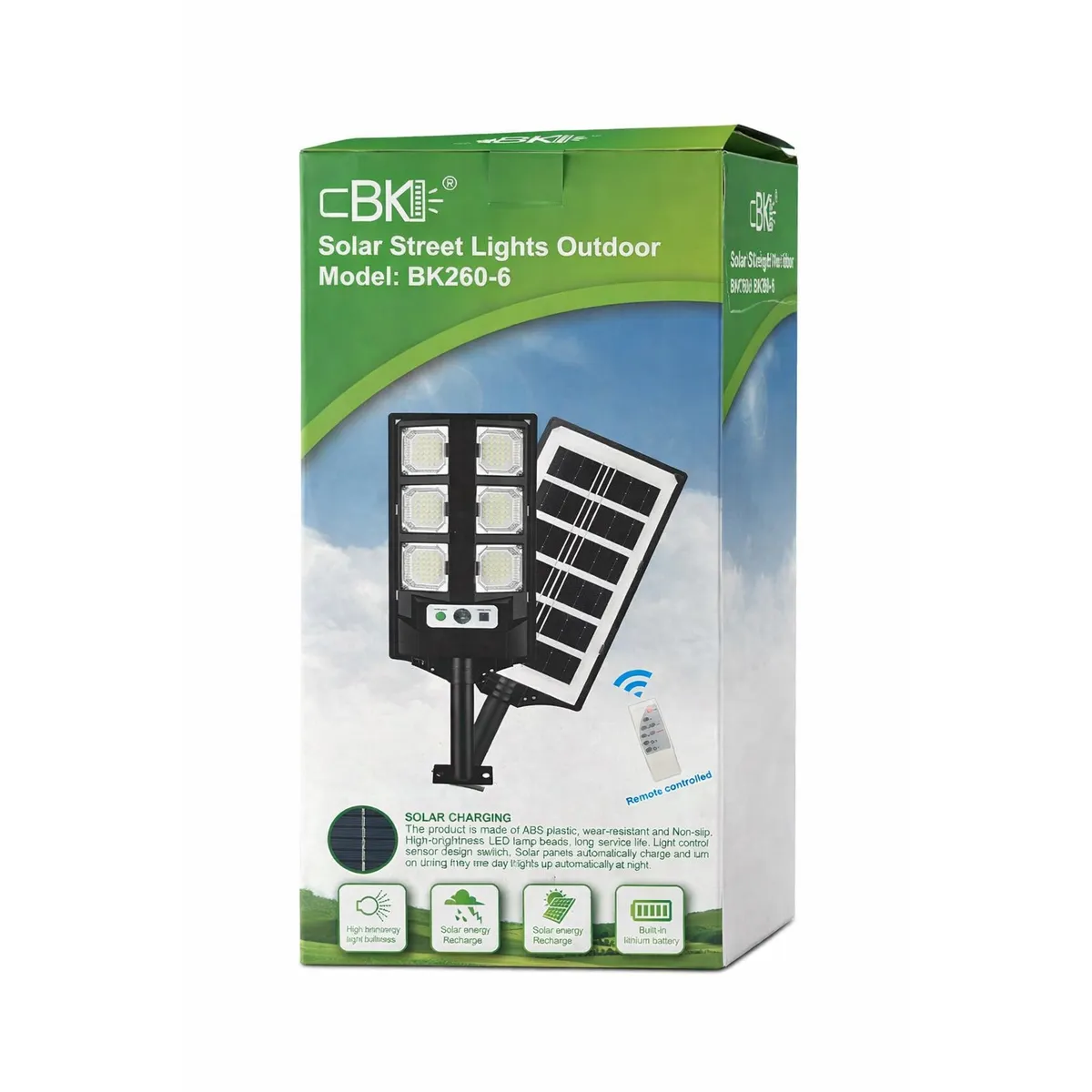 GENERICO - Foco Solar 600w Potente Luz Led Exterior + Soporte Negro