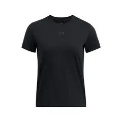 UNDER ARMOUR - Polera M/C Mujer Simple Branded Negro