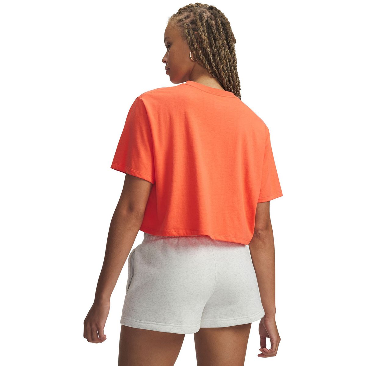 UNDER ARMOUR - Polera M/C Mujer W Wordmark Crop Sss Rojo UNDER ARMOUR