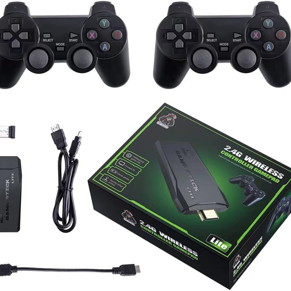 PUREPOWER - La consola de juegos retro M8 la consola de videojuegos plug Consola de Juegos Retro inalámbrica