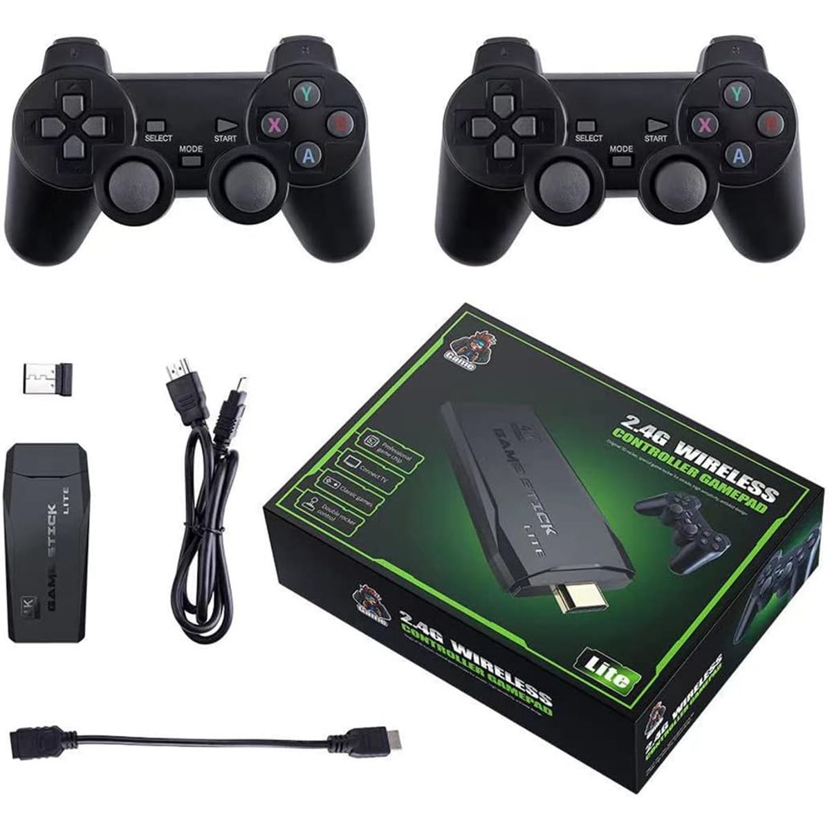 PUREPOWER - La consola de juegos retro M8 la consola de videojuegos plug Consola de Juegos Retro inalámbrica