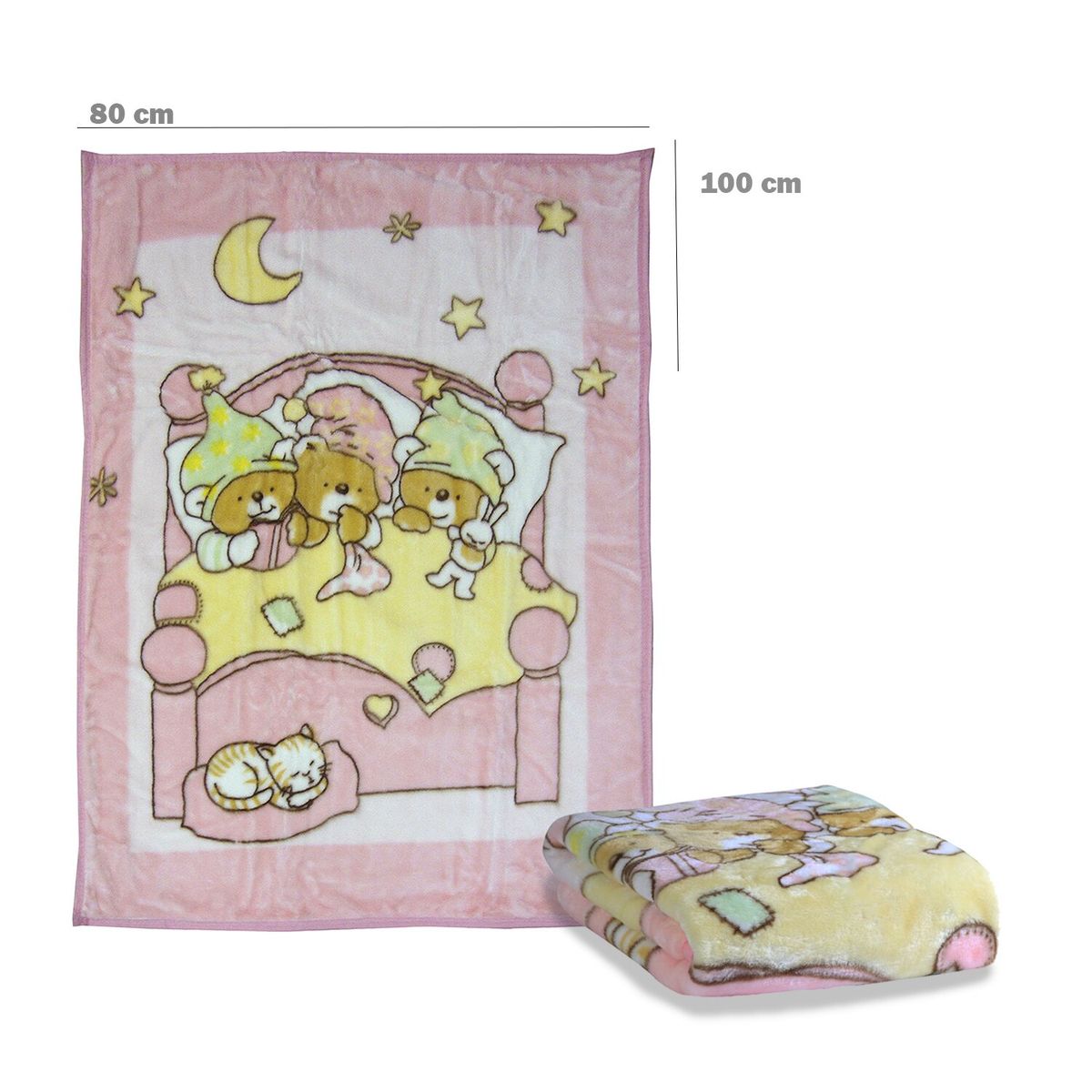 BEBESIT - Saco con Broche De Oso Rosa 104Br