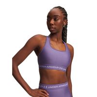 Peto UA Armour Mid Crossback Morado Mujer