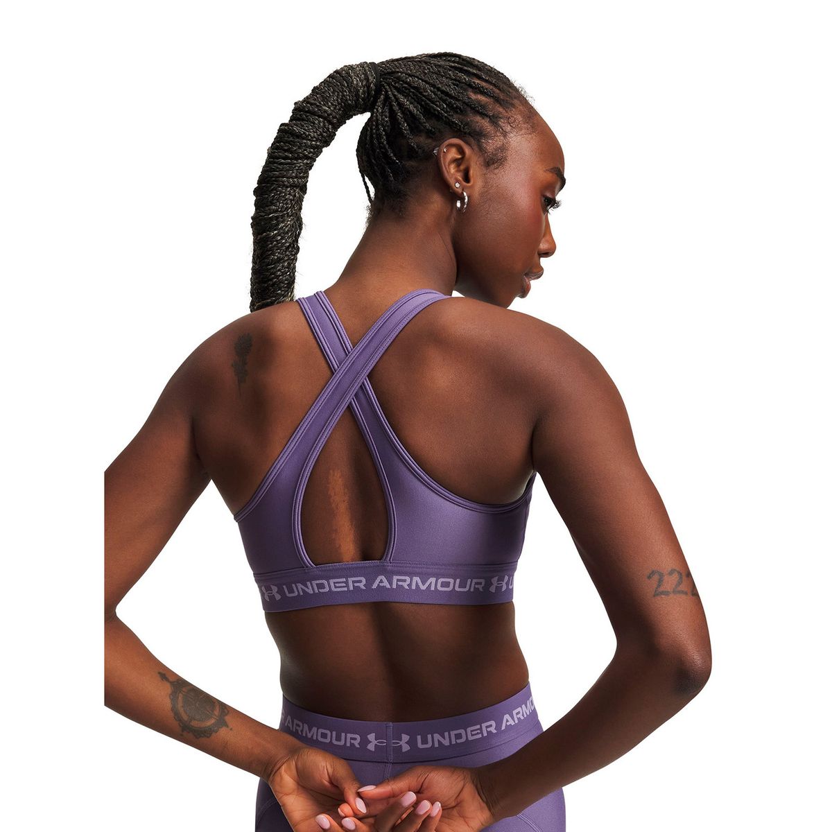 UNDER ARMOUR - Peto UA Armour Mid Crossback Morado Mujer UNDER ARMOUR