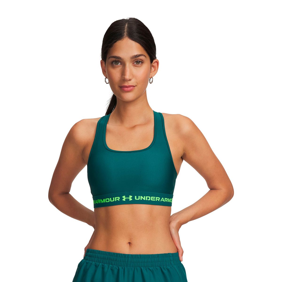 UNDER ARMOUR - Peto UA Armour Mid Crossback Verde Mujer UNDER ARMOUR