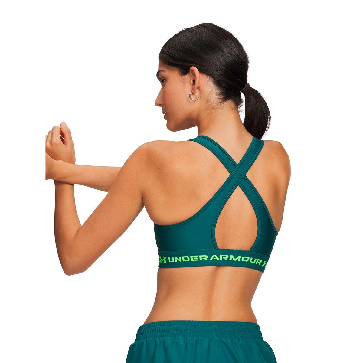 UNDER ARMOUR - Peto UA Armour Mid Crossback Verde Mujer UNDER ARMOUR