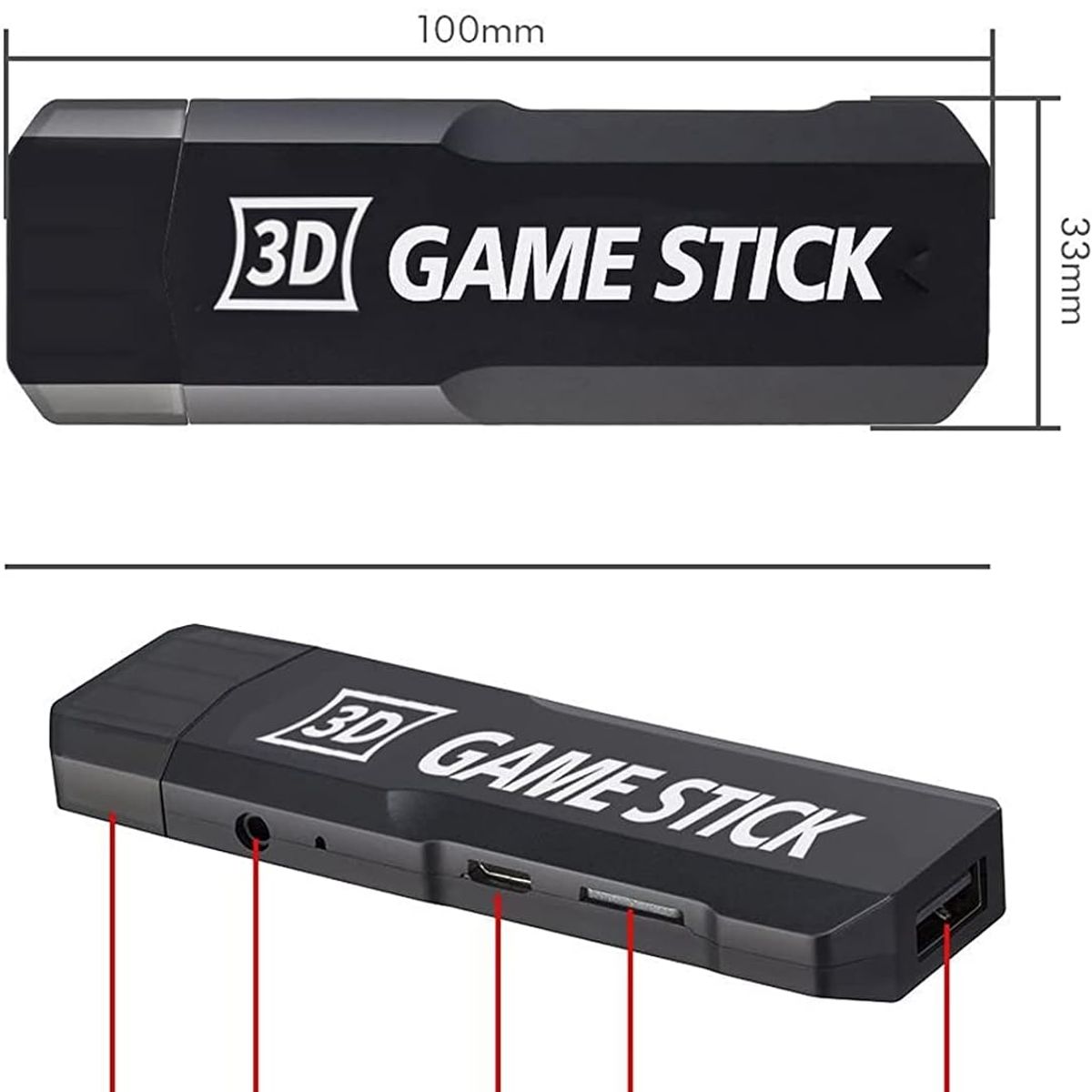 PUREPOWER - X2 plus 4k retro Game stick videojuego doméstico de alta definición