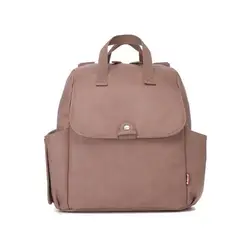 BBPRO - MOCHILA MATERNAL ROBYN PIEL VEGANA ROSA VIEJO