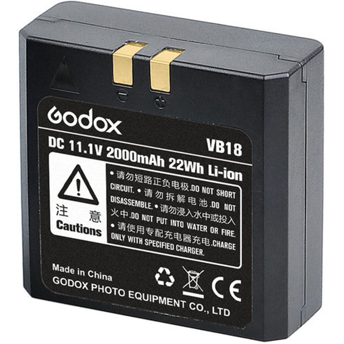 GODOX - Godox VB-18 Batería de Ion Litio 11,1 V  2.000 mAh Para Flashes Godox