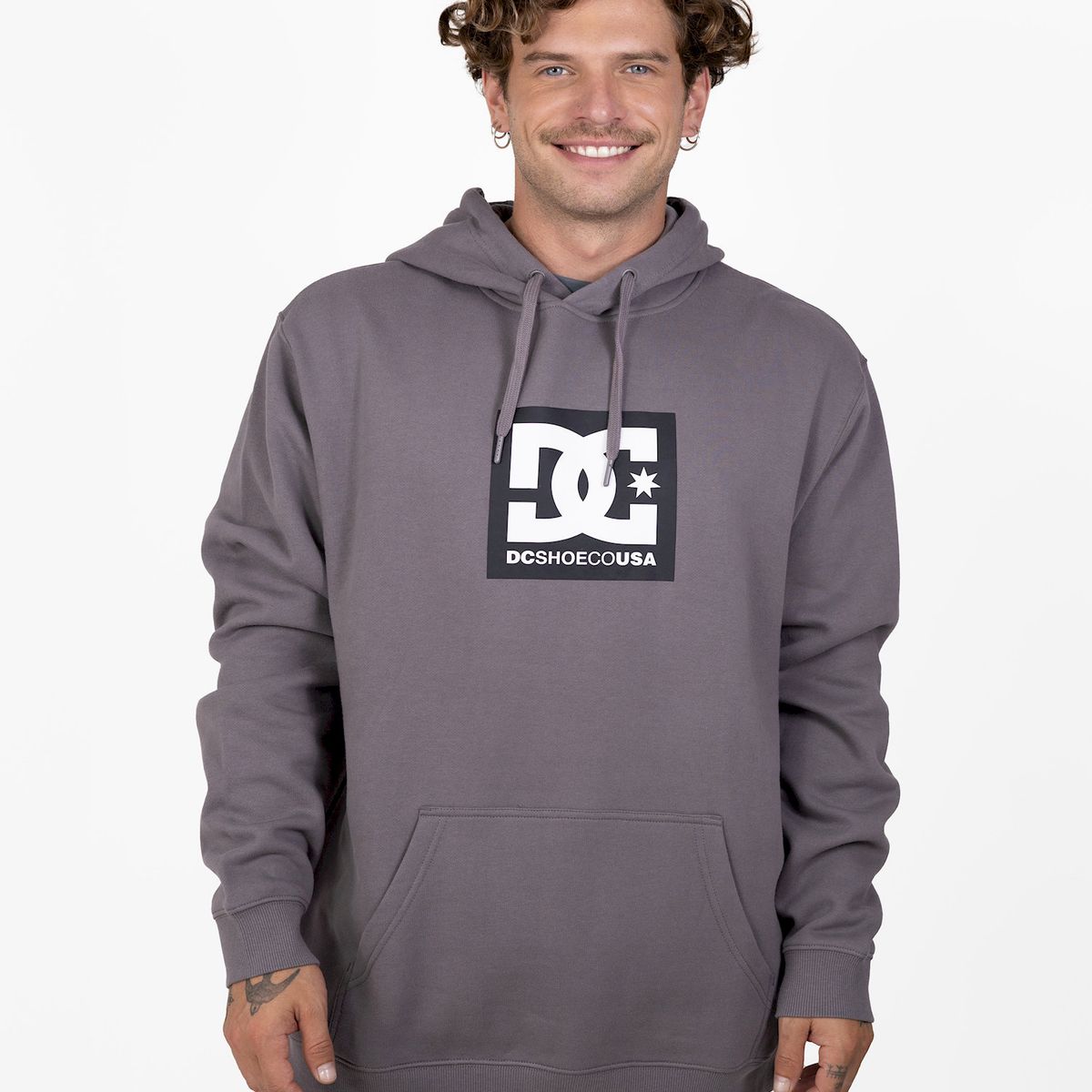 DC SHOES - Poleron Hombre Square Star Ph Gris DC