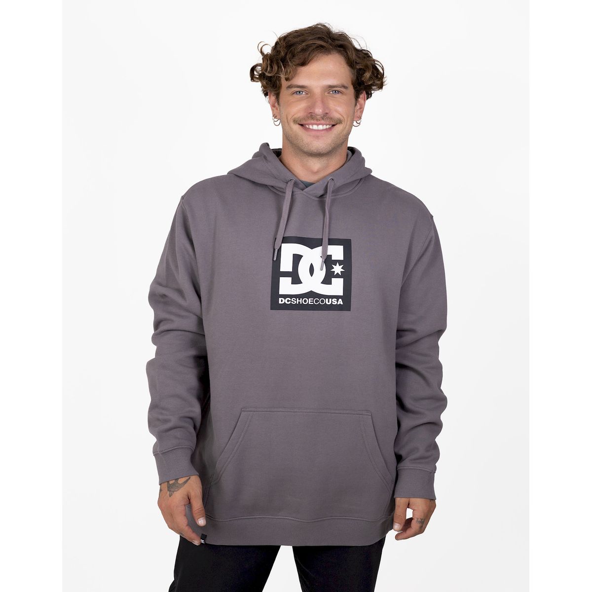 DC SHOES - Poleron Hombre Square Star Ph Gris DC