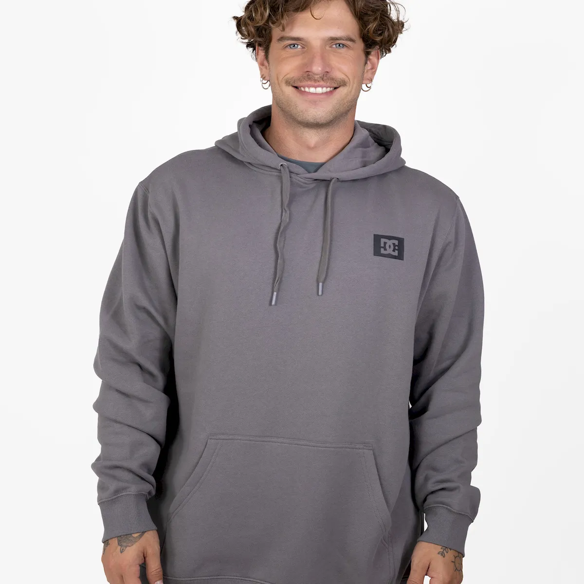 DC SHOES - Poleron Hombre DC Stage Box Gris