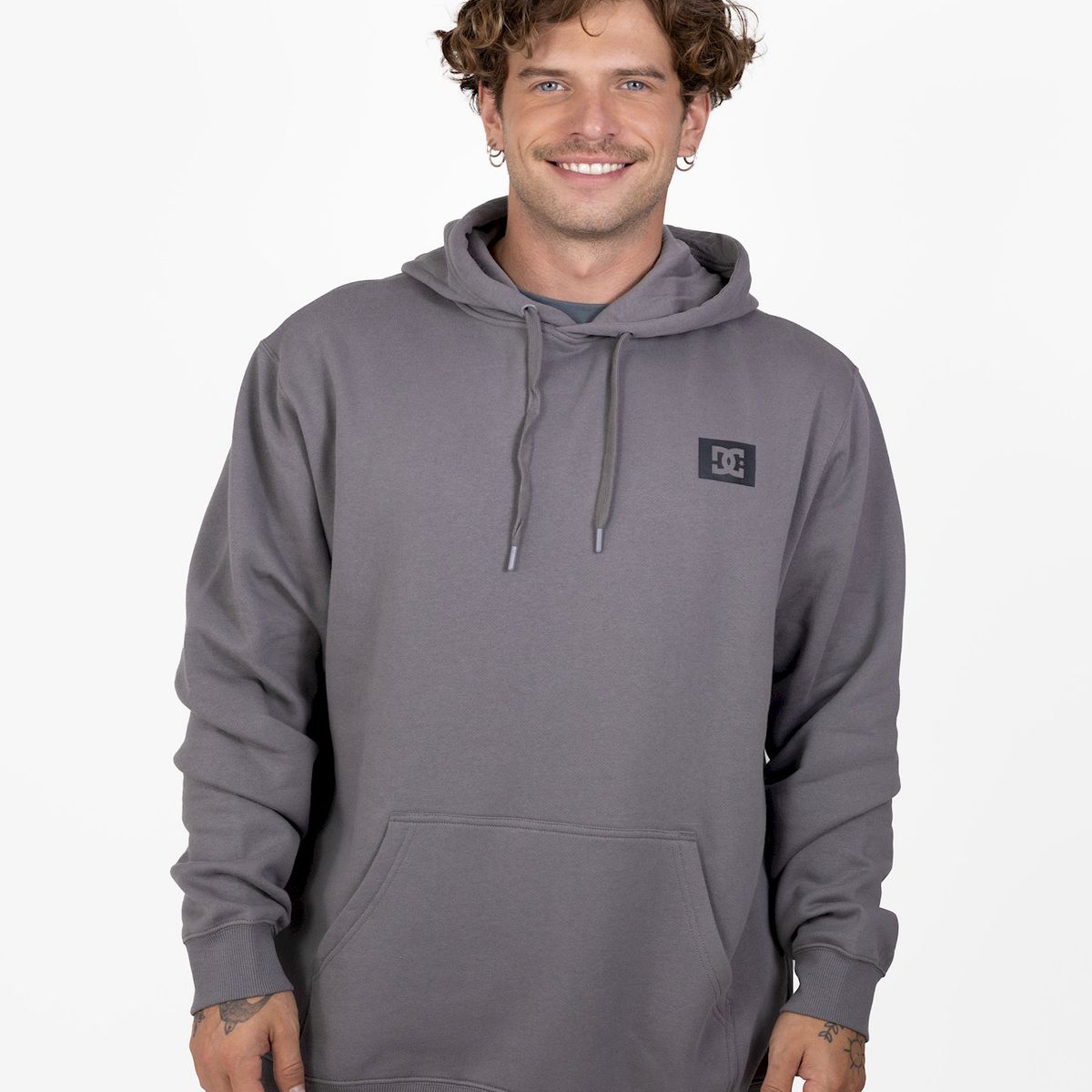 DC SHOES - Poleron Hombre DC Stage Box Gris