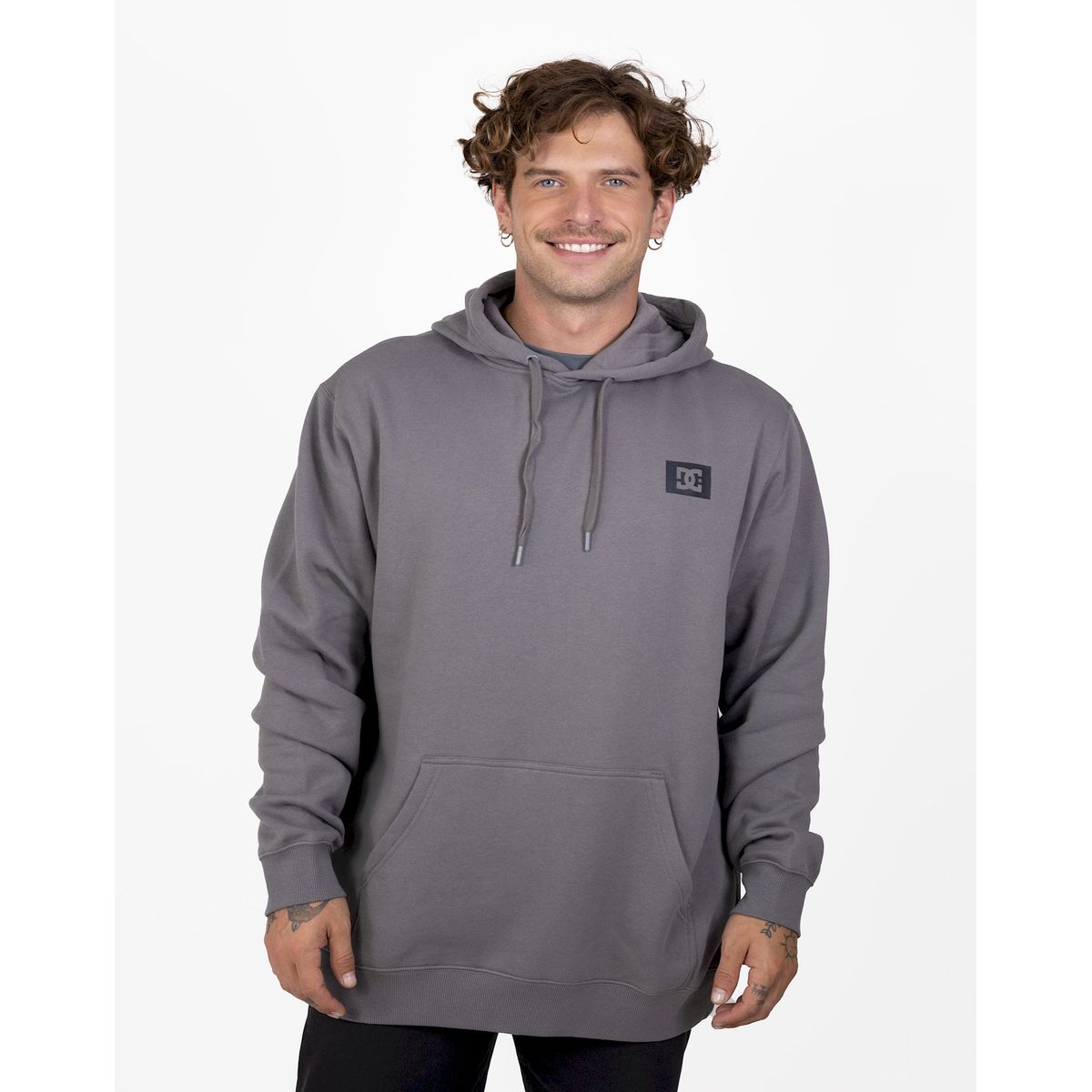 DC SHOES - Poleron Hombre DC Stage Box Gris