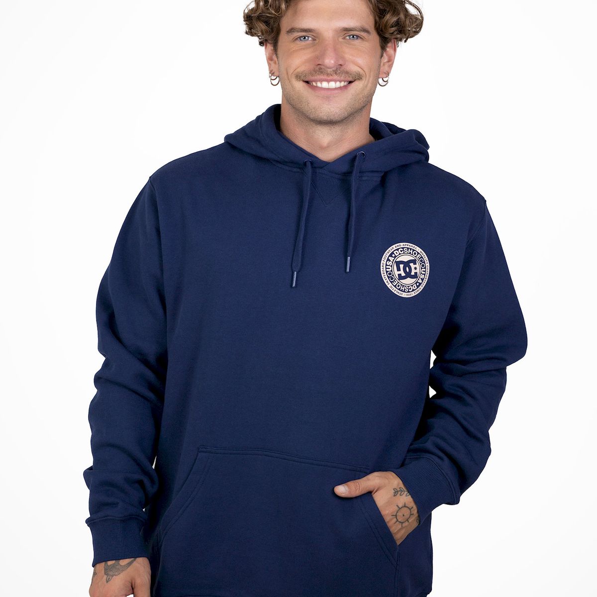 DC SHOES - Poleron Hombre Rebel Ph Azul DC