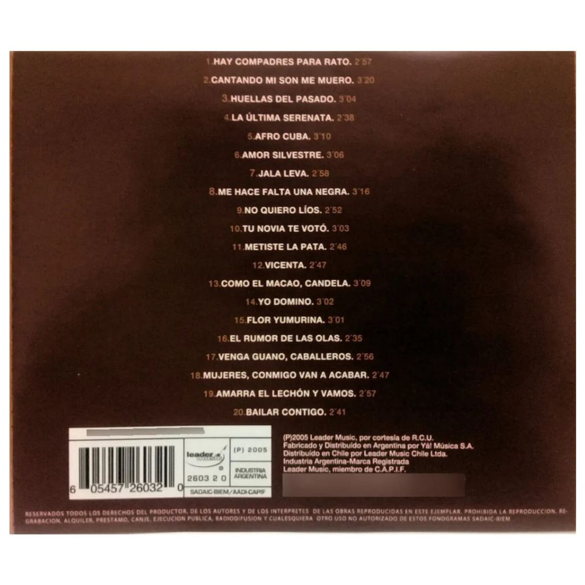 GENERICO - COMPAY SEGUNDO - AFRO CUBANO / CD