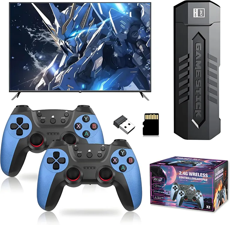 PUREPOWER X2 Blue 4k retro Game stick videojuego doméstico de alta definición
