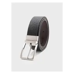 ARROW - Cinturón Cuero Texturado Negro