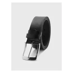 ARROW - Cinturón Cuero Texturado Negro