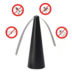 GENERICO - Abanico Ventilador Repelente De Moscas Portatil- Color Negro