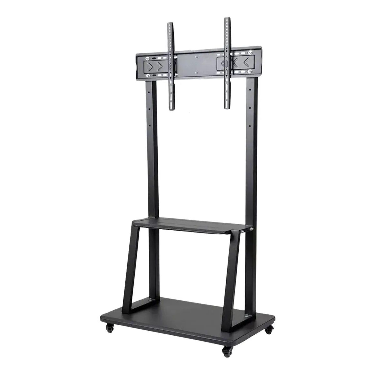 GENERICO - Soporte Tv Rack Movil Con Ruedas 32 A 55 Base Pedestal Stand Color Negro BELUG